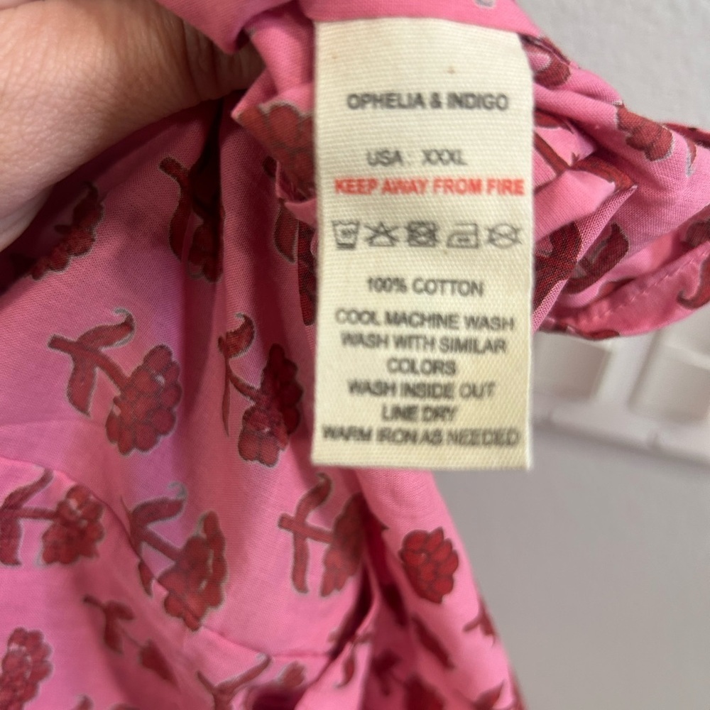 NWT Ophelia & Indigo x Erica Davies Pink Mae Top Size XXXL - Picture 8 of 10